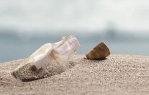 write engaging content - message in bottle