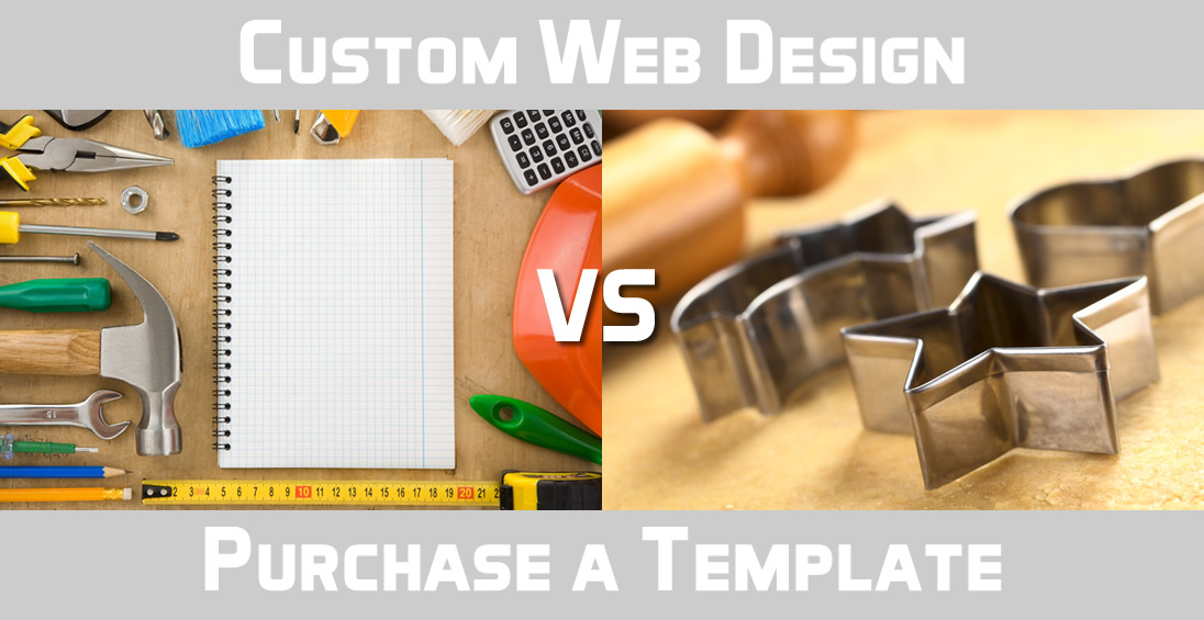 Custom website design vs purchasing a template